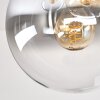 Gastor retro globe ceiling light, 4-light E14 for living room, Ø 38 cm