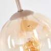 Koyoto 4-light globe ceiling light with staggered shades for living room