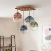 Gastor ceiling light with globe shades, 4-light ceiling lamp for living room