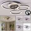 Kordex LED ceiling light with rotatable light rings, modern ceiling lamp design