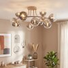 Chehalis semi-flush globe ceiling light, 12-light round fixture Ø 76 cm