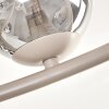 Chehalis semi-flush globe ceiling light, 12-light round fixture Ø 76 cm
