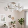 Chehalis globe ceiling light, 12-light round design, Ø 76 cm, Scandinavian