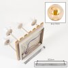 Globe light Gastor with four amber Boho-style glass shades in a cluster arrangement