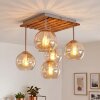 Koyoto 5-light ceiling light, Boho ceiling lamp with staggered hanging globes