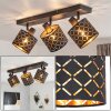 Tallaboa modern adjustable 3-light ceiling light with cylindrical lattice shades