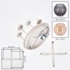 Koyoto 4-light globe ceiling light, round E14 cluster style, diameter 38 cm