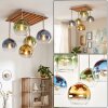 Koyoto living room ceiling light, 5-light E14 globe design for dining room