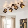 Alsen 4-way ceiling spotlight bar with adjustable honeycomb cut-out shades
