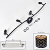 Tallaboa 4-light ceiling light, adjustable spot heads with lattice shades