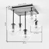 Gastor dining room ceiling light, globe ceiling light with 5 E14 sockets, vintage