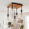 Gastor 5-light ceiling light, globe shade ceiling lamp for dining room, retro