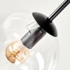 Gastor 5-light ceiling light, globe shade ceiling lamp for dining room, retro