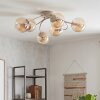 Chehalis 6-light globe ceiling light, retro ceiling lamp, Ø 58 cm, G9