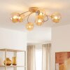 Chehalis 6-light globe ceiling light, retro ceiling lamp, Ø 58 cm, G9