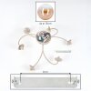 Chehalis 6-light globe ceiling light Ø64 cm, modern retro design for living room