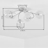 Chehalis globe ceiling light, 6-light G9, Ø 58 cm, retro modern design