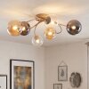 Chehalis globe ceiling light, 6-light round ceiling lamp in retro style, Ø 58 cm