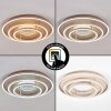 Melin round LED flush mount ceiling light Ø 51.1 cm with modern triple ring design