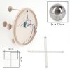 Chehalis globe ceiling light, 5-light round ceiling fixture, 43 cm, G9 sockets
