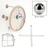 Chehalis globe ceiling light, 5-light, 45 cm diameter, with G9 sockets