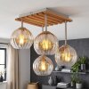 Koyoto 4-light ceiling light with globe shades, vintage boho living room lamp