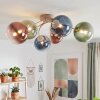 Chehalis ceiling light, 6-light globe ceiling lamp, G9, 64 cm diameter