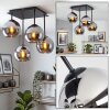 Koyoto modern retro ceiling light with 4 globe shades, E14, 35.5 cm