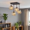 Ripoll 4-light ceiling light with globe shades, modern vintage ceiling fixture