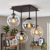 Koyoto 4-light ceiling light with globe shades for dining room and living room