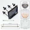 Koyoto 4-light ceiling light with globe shades for dining room and living room