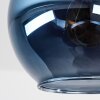 Koyoto 4-light ceiling light with globe shades, modern retro ceiling lamp