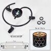 Alsen 3-light ceiling light, rotating spotlight with cut-out shade pattern