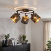 Tallaboa 3-light ceiling spotlight with rotating E14 cut-out shades