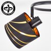 Alsen 3-light adjustable ceiling light with rotating patterned shades
