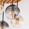 Koyoto boho 4-light E14 ceiling light with globe shades, 39.5 cm diameter