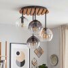 Koyoto 4-light semi-flush ceiling light, globe shade cluster, ø 39.5 cm
