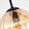 Koyoto ceiling light, 4-light ceiling lamp with ribbed globe shades, E14