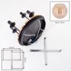 Koyoto 4-light ceiling light with globe shades, round slatted canopy, Ø 39.5 cm