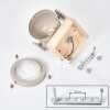 Sand-coloured wall spotlight Herford, adjustable dome head, as a bedside reading light