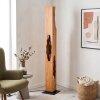 Rectangular Floor Lamp Sernadelo with Wavy Cut-outs, Ecru body, Four E27 Sockets