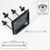 Modern Cluster Ceiling Light Gastor with four chrome, smoke and clear glass shades