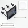 Modern Cluster Ceiling Light Gastor with 4 white glass shades, E14, ø 15 cm
