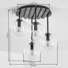 Modern Cluster Ceiling Light Gastor with 4 amber glass shades, ø 15 cm