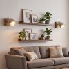 2-Piece Wall Spotlight Set Herford with Rotatable, Swivelling Heads, Ecru