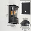 Outdoor wall light Lauvdal, cylindrical lantern, 2-piece set, motion sensor