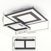 Flat LED ceiling light Lerin, RGB, adjustable light color 2700-6500 Kelvin
