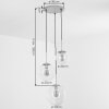 Modern Globe Hanging Light Gastor with clustered clear glass shades for the dining table