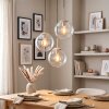 Modern Cluster Pendant Light Gastor with three clear glass shades for the dining table