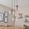 Modern Cluster Pendant Light Gastor with three clear glass shades for the dining table